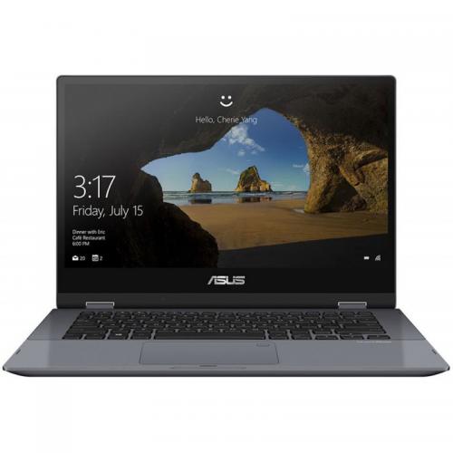 Laptop ASUS VivoBook Flip 14 TP412FA-EC375T, 14inch Touch, Intel Core i5-10210U, RAM 8GB, SSD 256GB, Intel UHD Graphics, Windows 10, Star Grey