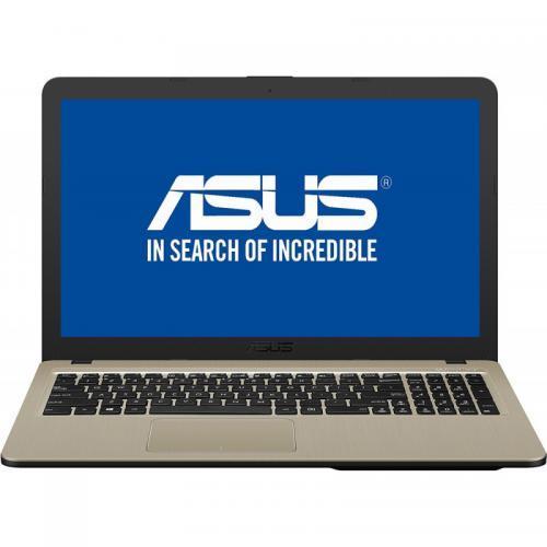 Laptop Asus X540MA-GO360, Intel Celeron N4000, 15.6inch, RAM 4GB, SSD 256GB, Intel UHD Graphics 600, Endless OS, Chocolate Black